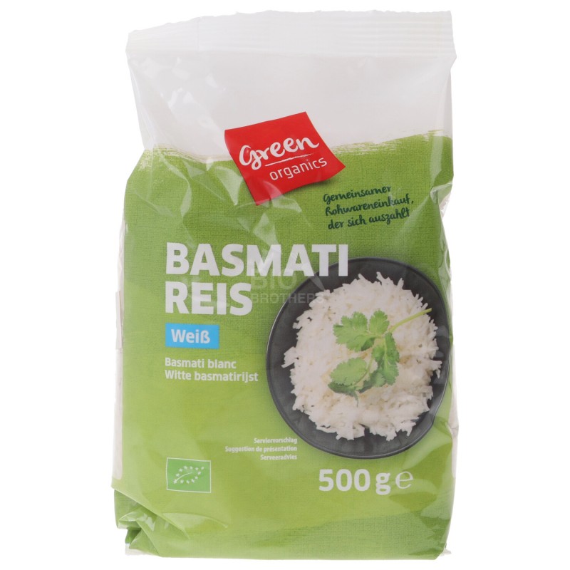 BASMATI BIANCO RISO BIO 500G GREENORG.