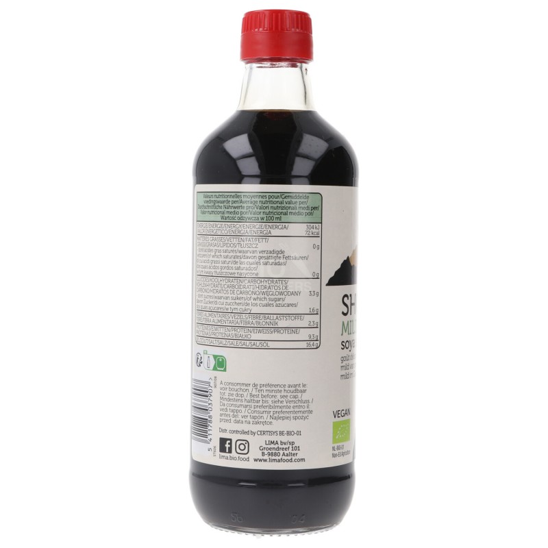 SHOYU BIO SALSA SOYA 500ML LIMA