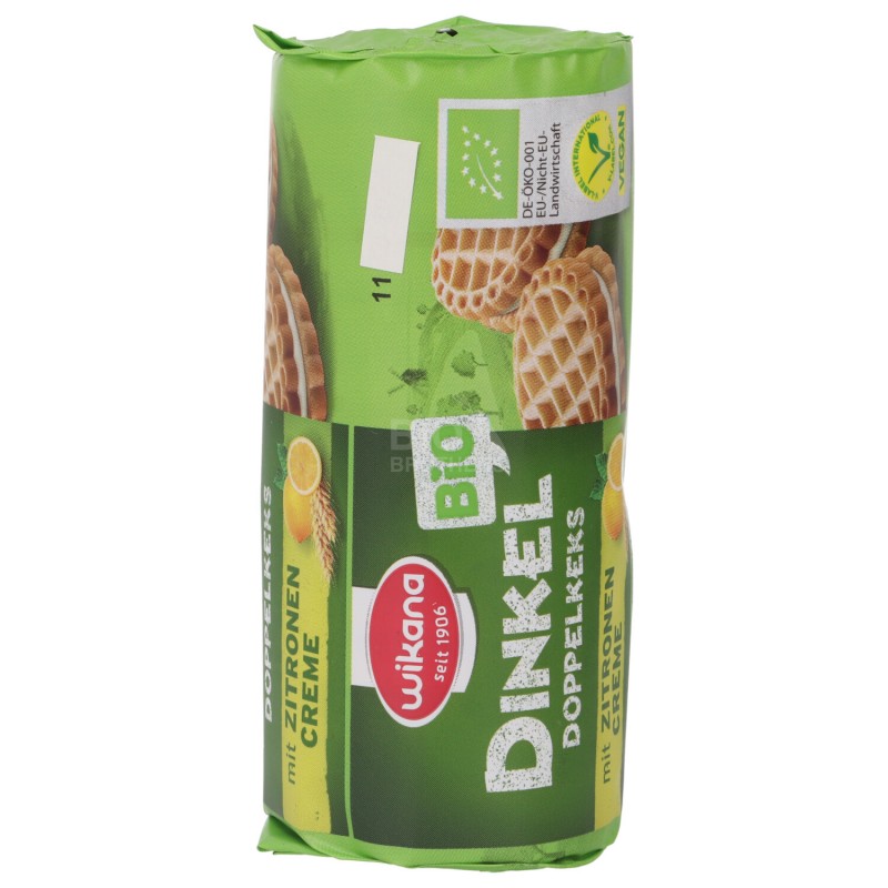 BISCOTTO MINI RIP.CREMA LIMONE BIO VEG. 90G WIKA.