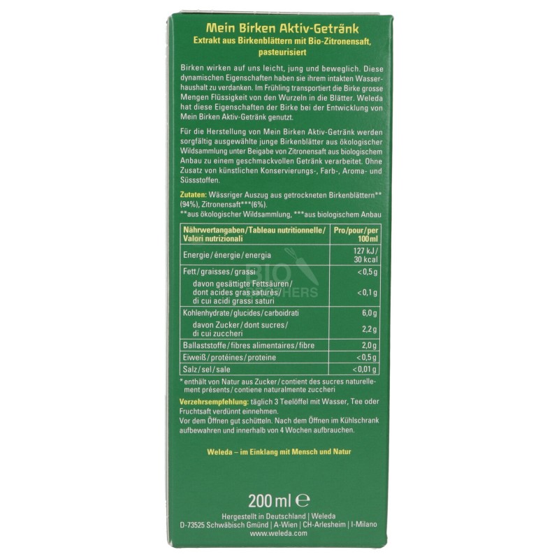 LA MIA BEVANDA ATTIVA BETULLA 200ML