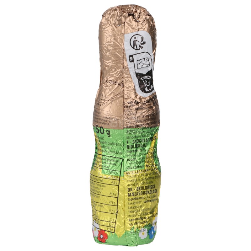 Coniglietto di Cioccolato al latte Biologico tema Pasqua