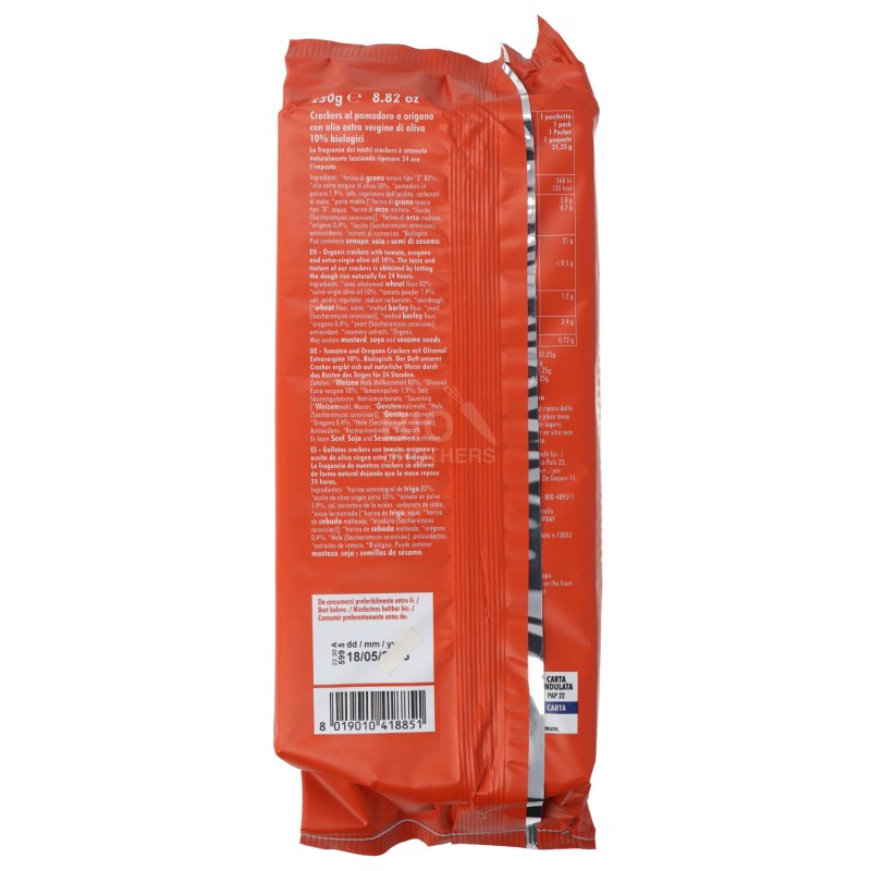 CRACKERS POMOD.&ORIGANO BIO SEMINT. 250G NSI