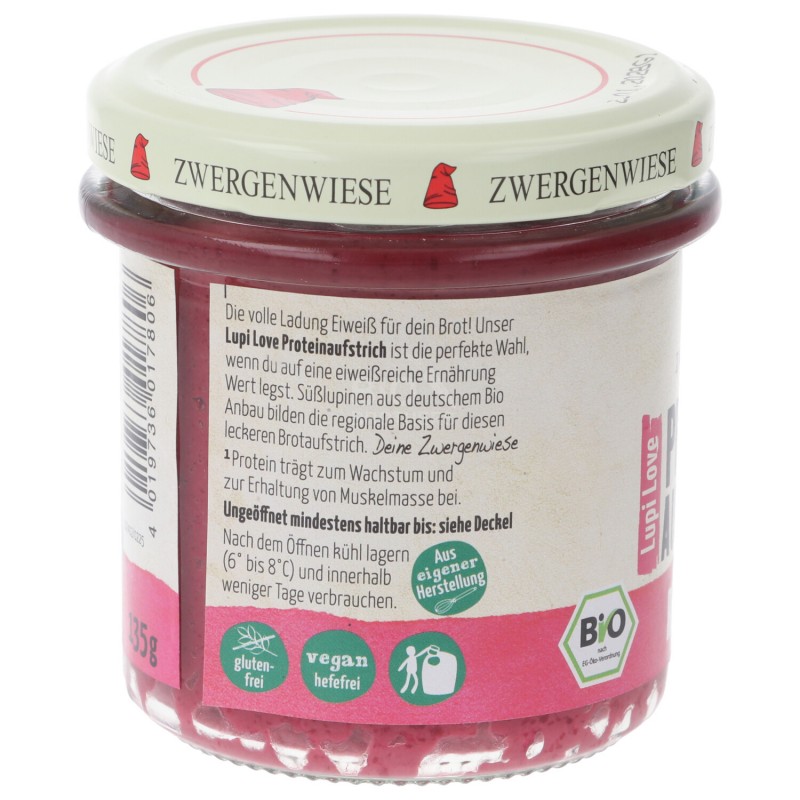 LUPILOVE SPALMABILE LUPINI CON RAPA ROSSA BIO 135G ZWERG.