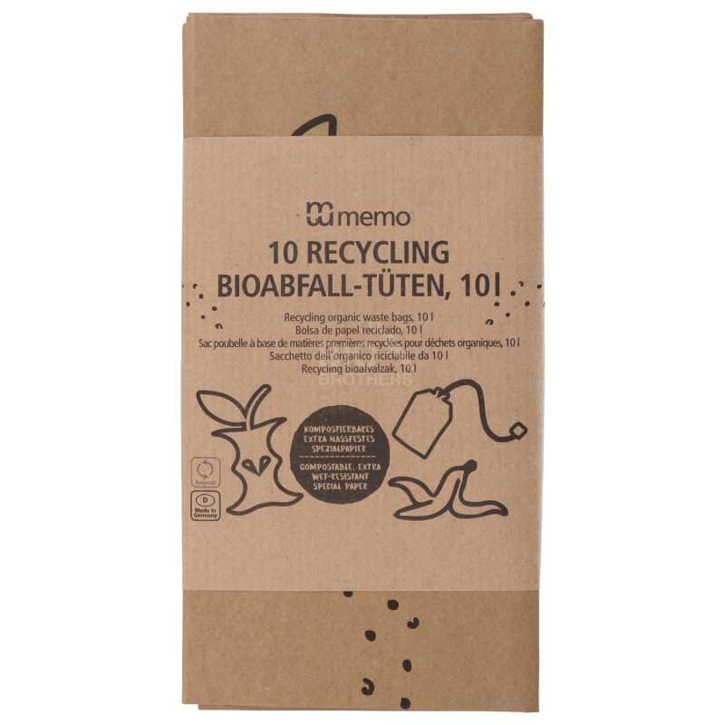 SACCHETTO COMPOSTABILE PER L'UMIDO 10PZ MEMO
