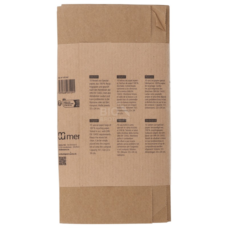 SACCHETTO COMPOSTABILE PER L'UMIDO 10PZ MEMO