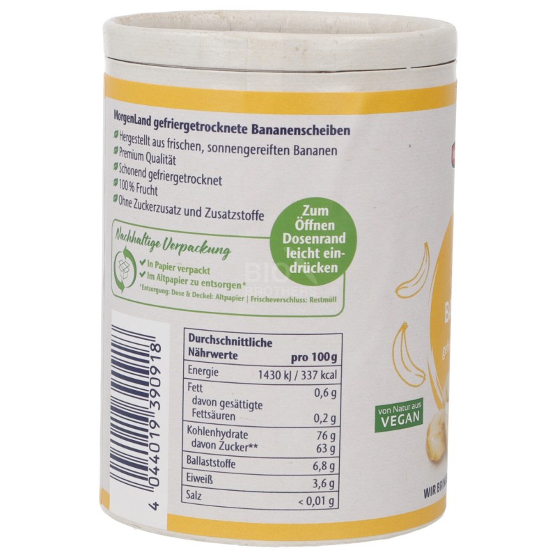 BANANA LIOFILIZZATA FETTINE BIO 45G MORGEN.