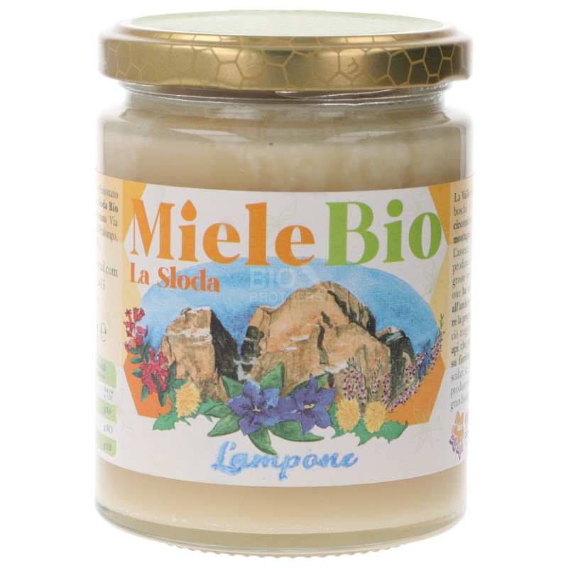MIELE FIORI LAMPONE BIO 400G LA SLODA