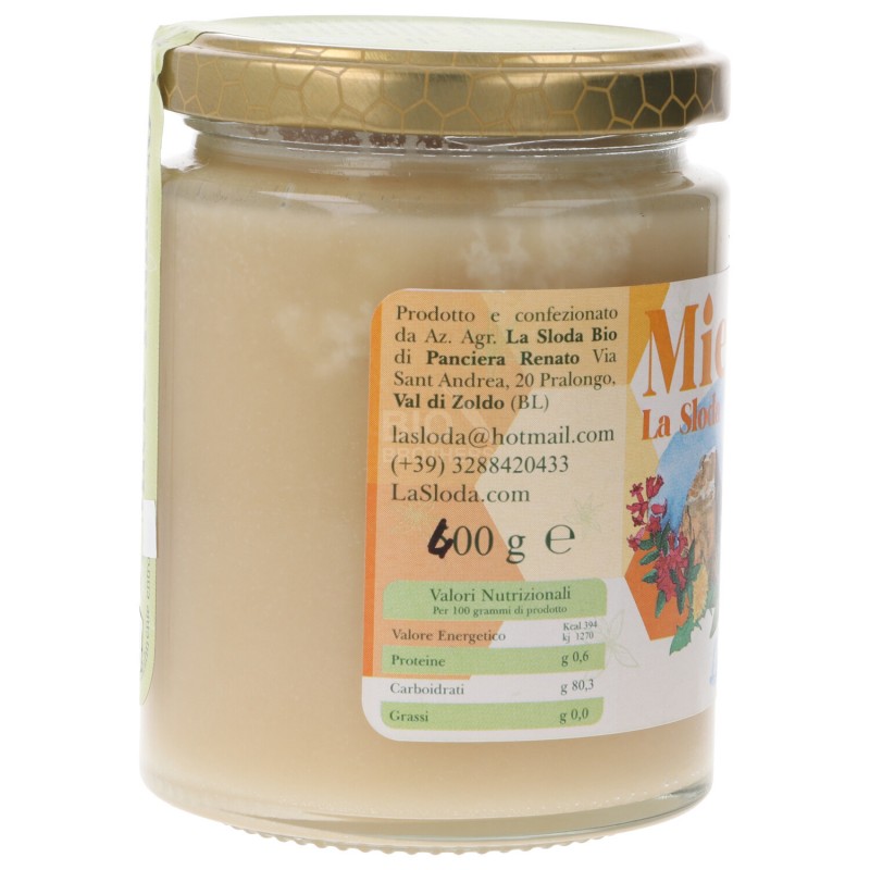 MIELE FIORI LAMPONE BIO 400G LA SLODA