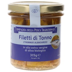 Filetti di Tonno Maxi in olio evo biologico