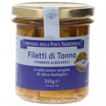Filetti di Tonno Maxi in olio evo biologico