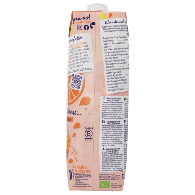 Arancia carota limone da bere Bio