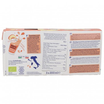 Nettare di Pesca Biologica 3 brick con cannuccia