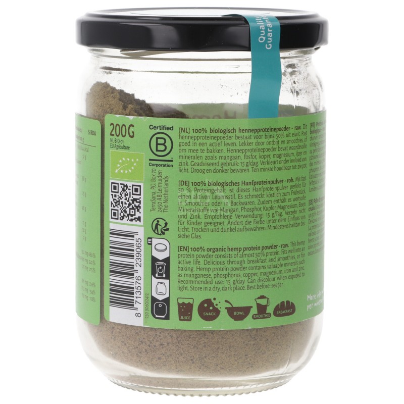 PROTEINE DELLA CANAPA PLV BIO 200G TERRAS.