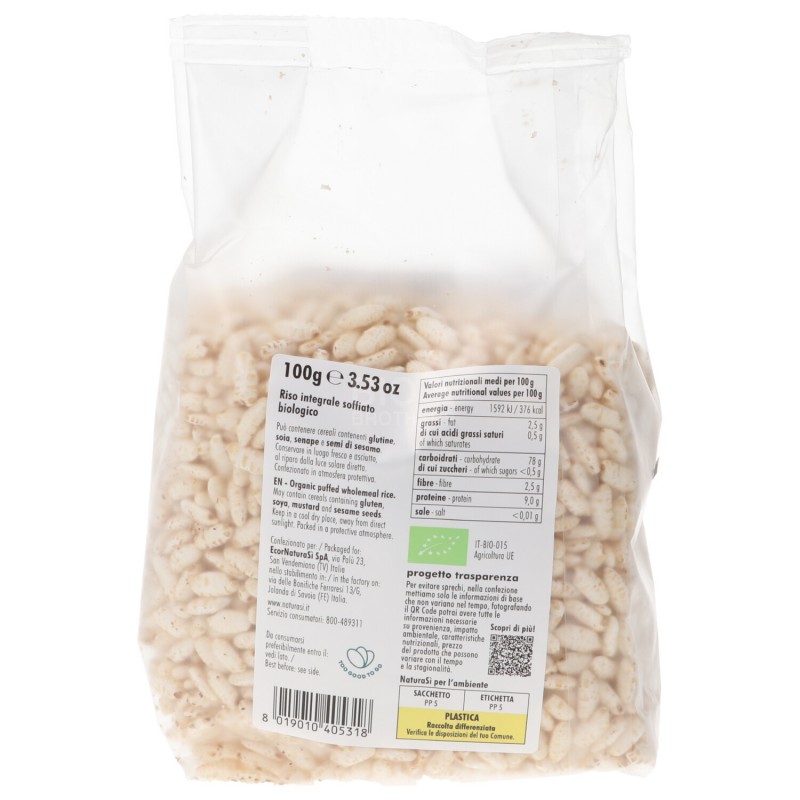 RISO SOFFIATO INT.BIO 100G NSI