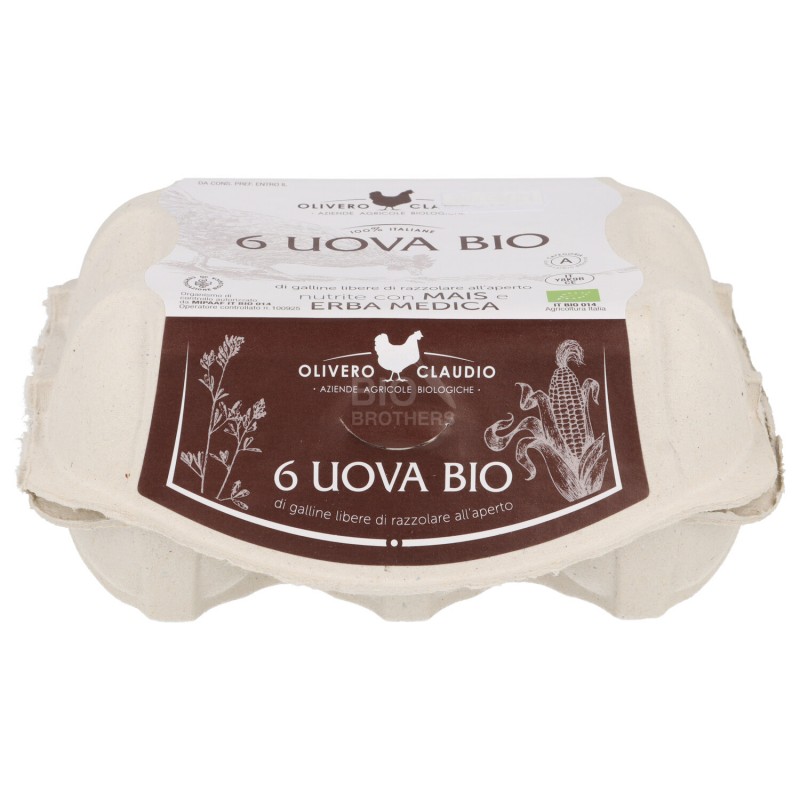 6 uova bio di gallina