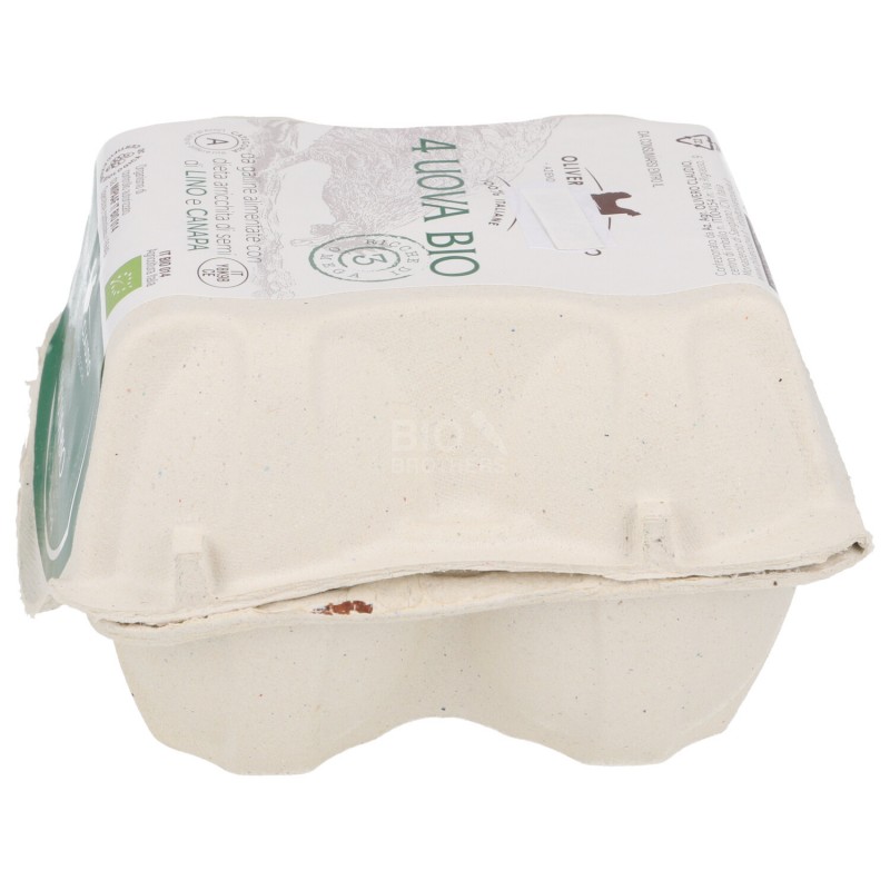 4 uova fresche bio di gallina ricche di omega-3