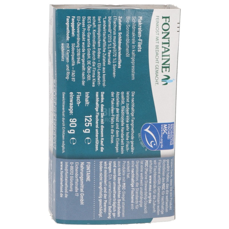 FILETTI DI SGOMBRO 120GR FONTAINE