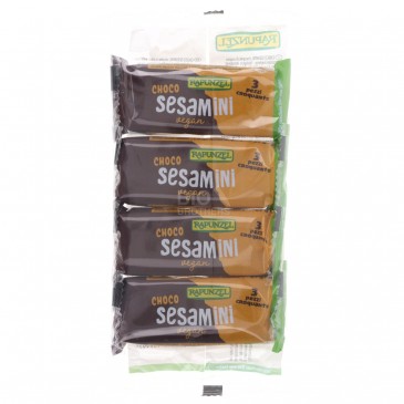 Choco Sesamini al cioccolato Bio croccante di sesamo multipack