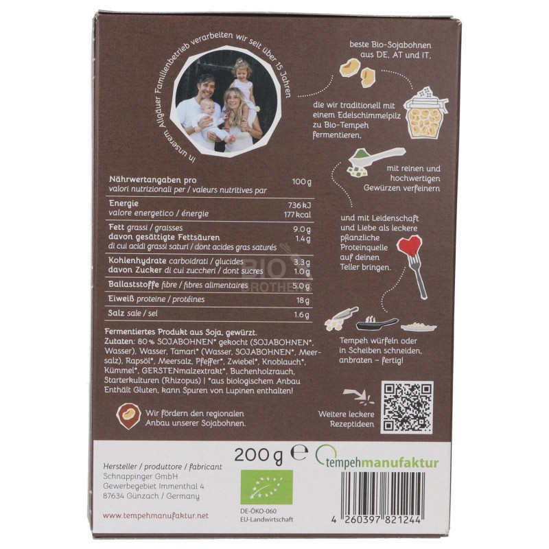 SMOKY TEMPEH BIO 200G TEMP.MAN
