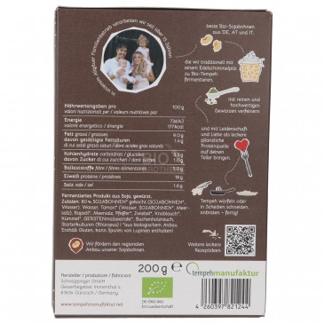 SMOKY TEMPEH BIO 200G TEMP.MAN