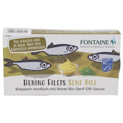 Filetti di Aringa delicati con Salsa di Senape & Aneto in scatola