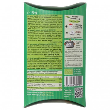 WURSTEL TOFU CURRY BIO 170GR LORD OF TOFU