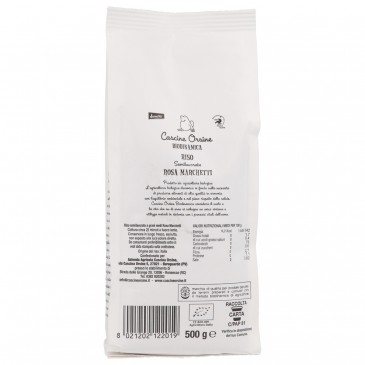 RISO ROSA MARCHETTI SEMILAV. BIO 500G C.O.