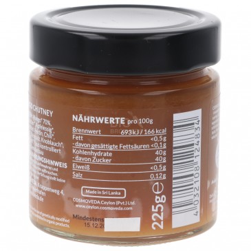 CHUTNEY SPEZIATO MANGO BIO 225G COSMOVEDA