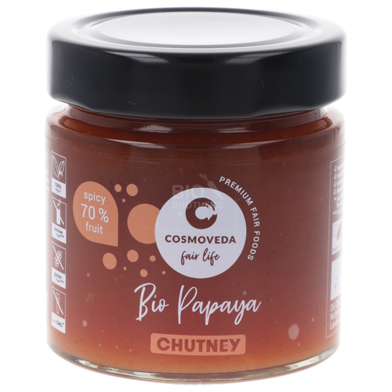 CHUTNEY SPEZIATO PAPAYA BIO 225G COSMOVEDA