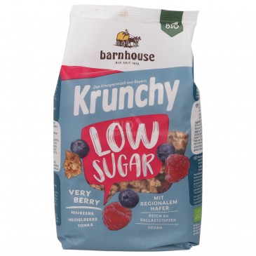 KRUNCHY LOW SUGAR VERY BERRY BIO 375G BARNH.