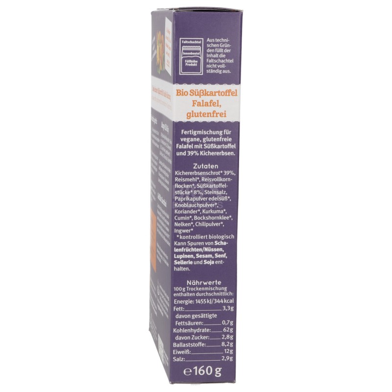 PREP.PER FALAFEL BATATA BIO 160G BAUCK