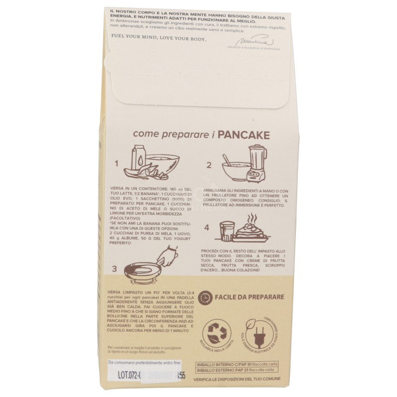 Preparato per Pancake Proteici biologici