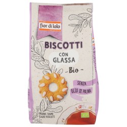 BISCOTTI CON GLASSA DI ZUCCHERO BIO 300G FDL