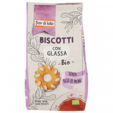 BISCOTTI CON GLASSA DI ZUCCHERO BIO 300G FDL