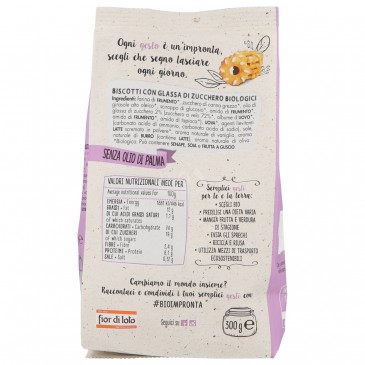 BISCOTTI CON GLASSA DI ZUCCHERO BIO 300G FDL