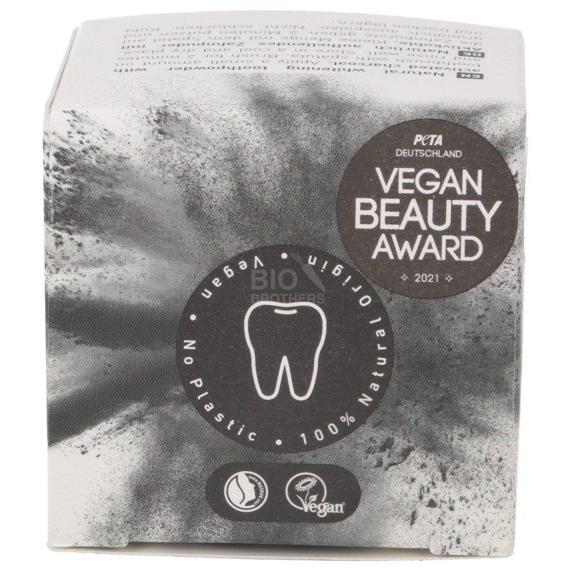 Dentifricio in polvere con carbone vegetale