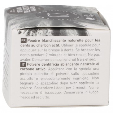 Dentifricio in polvere con carbone vegetale