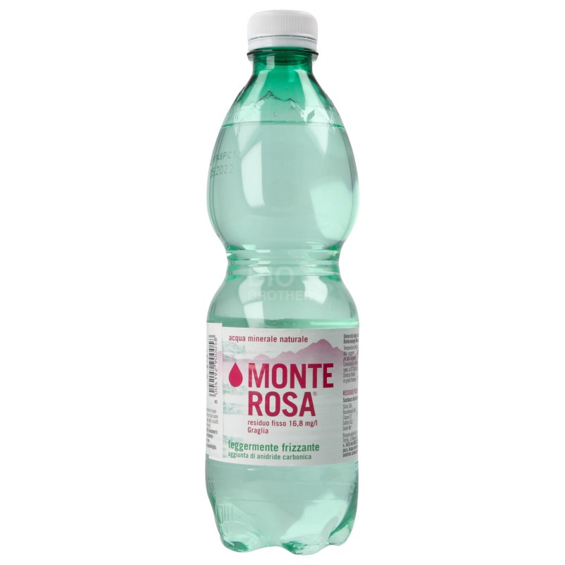 Bottiglietta pet acqua monte rosa leggermente frizzante