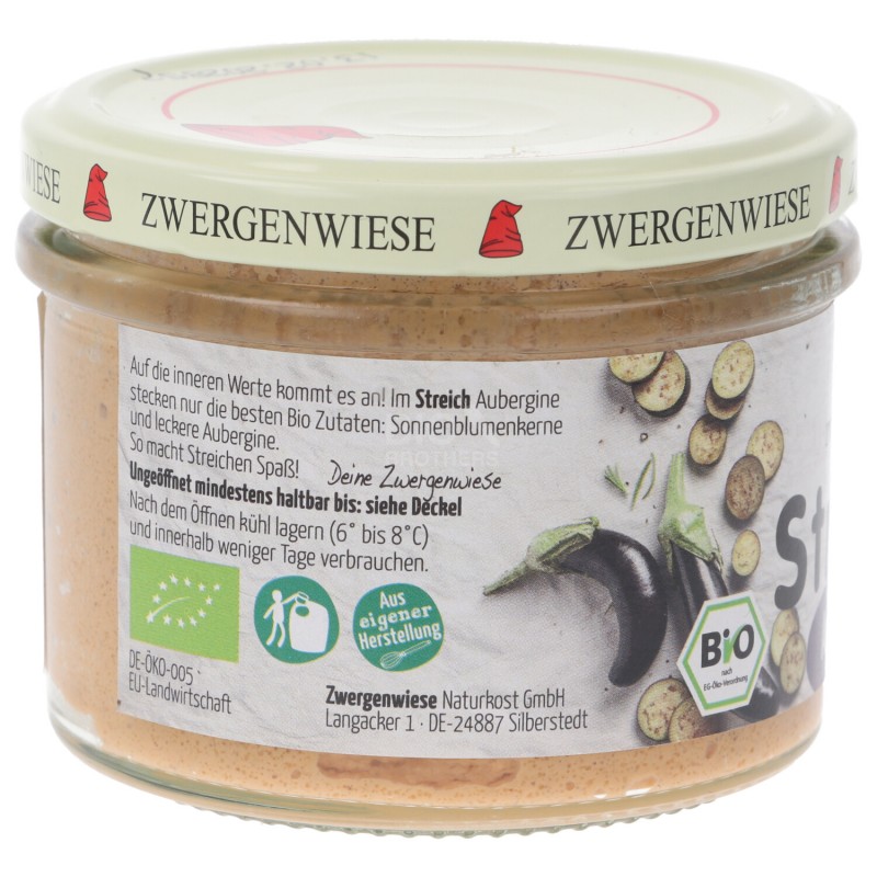 SALSA PATE' MELANZANE S/GLUT BIO 180G ZWERG.