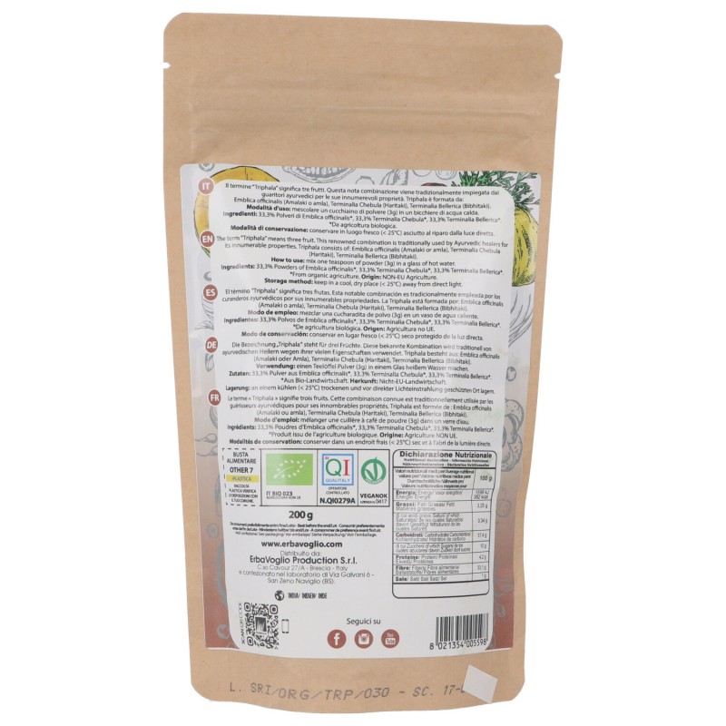 TRIPHALA BIO IN PLV 200G ERBAV.