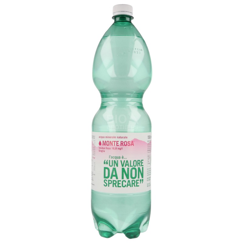 Acqua minerale naturale leggermente frizzante Monte Rosa