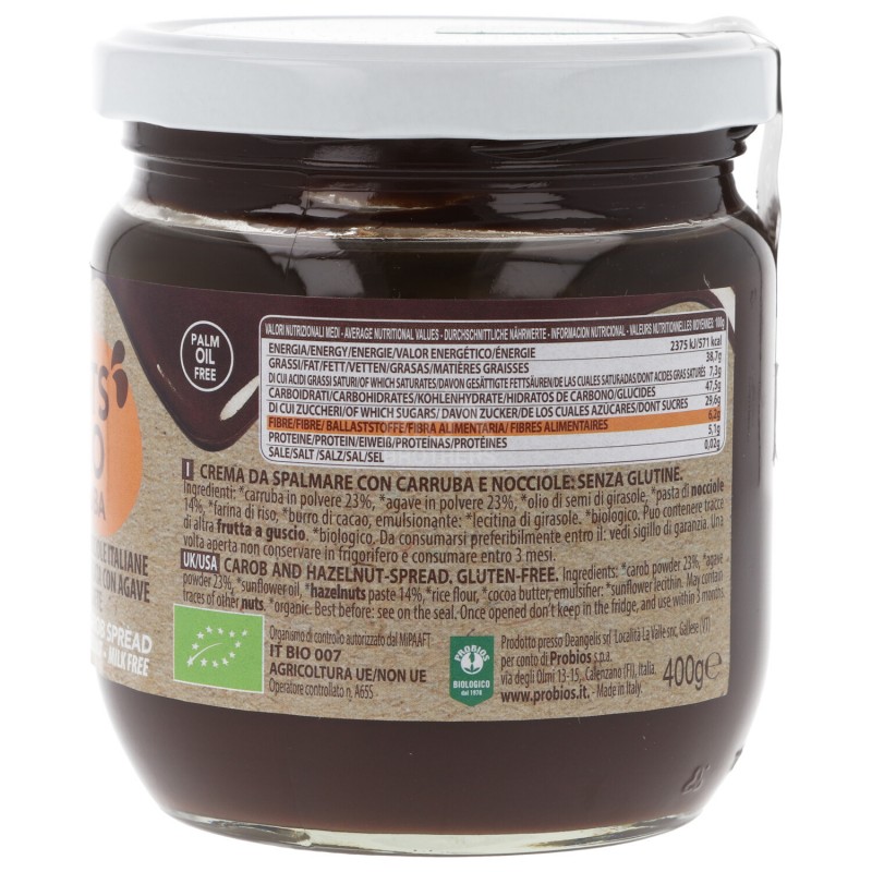 Crema bio carruba e nocciole