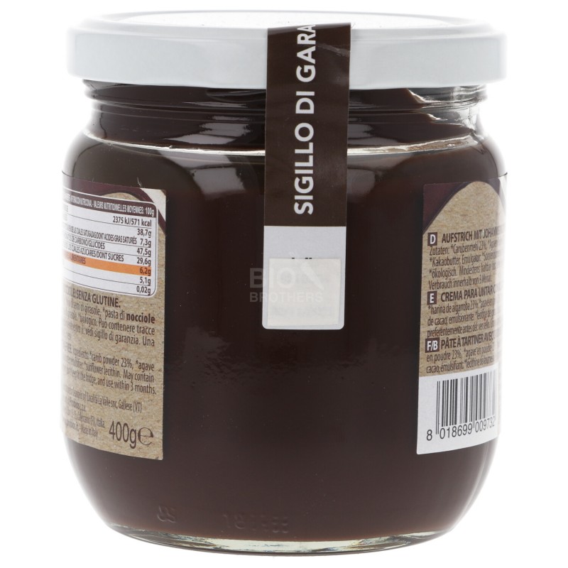 Crema bio carruba e nocciole