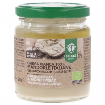 Crema bianca di mandorle italiane bio Crema bianca di mandorle italiane bio