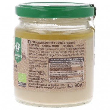 Crema bianca di mandorle italiane bio