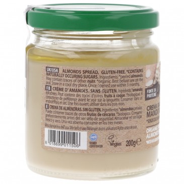 Crema bianca di mandorle italiane bio Crema bianca di mandorle italiane bio
