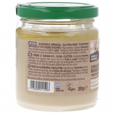 Crema bianca di mandorle italiane bio