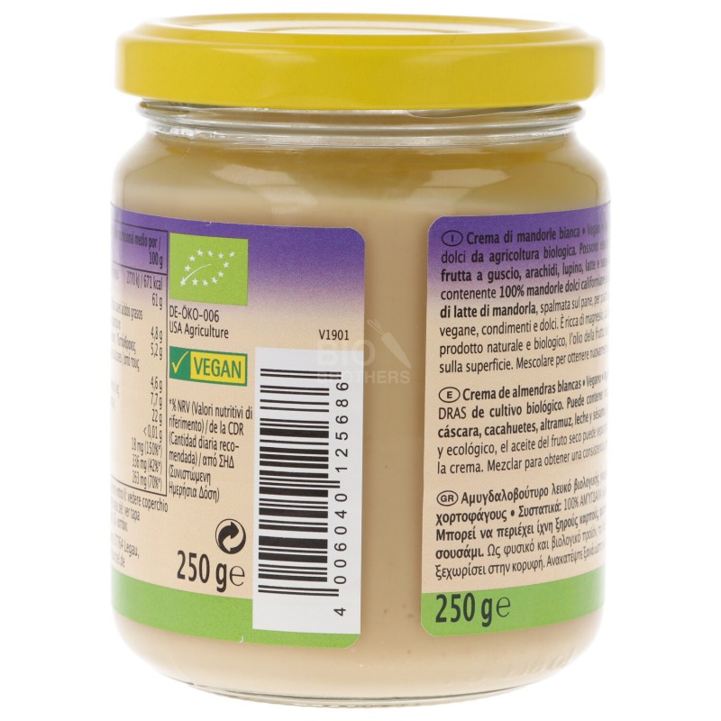 Crema bianca di mandorle bio