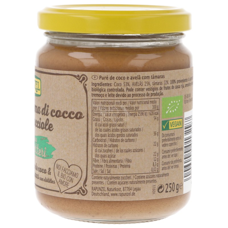 Crema vegana cocco e nocciole