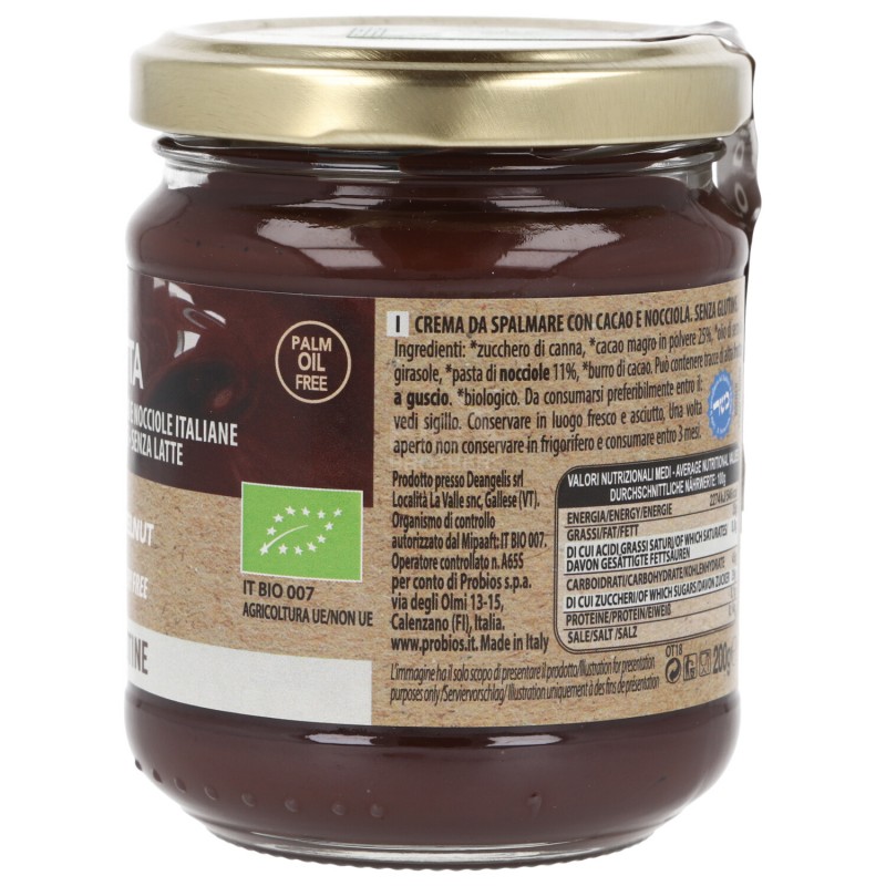 La Moretta ,crema nocciole e cacao fondente